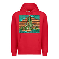 Red cactus gemstone Premium Hoodie - JahusDesignShop