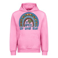 Fuchsia Pink in april we wear blue autism awareness leopard rainbow Urban Hoodie - Artiststas