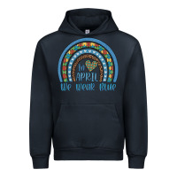 Navy in april we wear blue autism awareness leopard rainbow Urban Hoodie - Artiststas