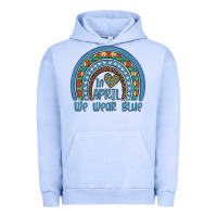 Pigment Grape Ice in april we wear blue autism awareness leopard rainbow Urban Hoodie - Artiststas