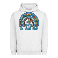 Pigment Lunar Rock in april we wear blue autism awareness leopard rainbow Urban Hoodie - Artiststas