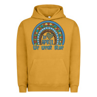 Pigment Peanut Butter in april we wear blue autism awareness leopard rainbow Urban Hoodie - Artiststas