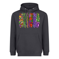 Smoke Mardi gras brush strokes king cake and craw fish Heavyweight Hoodie - RanaPortraitStore