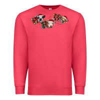 Cardinal hohoho christmas cows Premium Sweatshirt - RanaPortraitStore