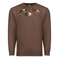 Chestnut hohoho christmas cows Premium Sweatshirt - RanaPortraitStore