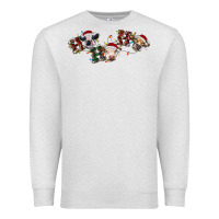 Oatmeal Heather hohoho christmas cows Premium Sweatshirt - RanaPortraitStore