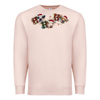 Pale Pink hohoho christmas cows Premium Sweatshirt - RanaPortraitStore