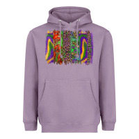 Lavender Mardi Gras Brushstrokes Heavyweight Hoodie - RanaPortraitStore