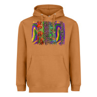 Meerkat Mardi Gras Brushstrokes Heavyweight Hoodie - RanaPortraitStore