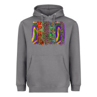Storm Mardi Gras Brushstrokes Heavyweight Hoodie - RanaPortraitStore