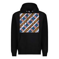 Black american mama leopard seamless pattern Premium Hoodie - BundleAndBundleShop