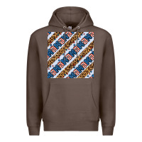 Coffee american mama leopard seamless pattern Premium Hoodie - BundleAndBundleShop