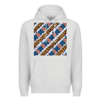 Dove Grey american mama leopard seamless pattern Premium Hoodie - BundleAndBundleShop