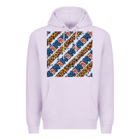 Lilac american mama leopard seamless pattern Premium Hoodie - BundleAndBundleShop