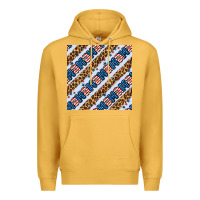 Mustard american mama leopard seamless pattern Premium Hoodie - BundleAndBundleShop