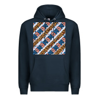 Navy american mama leopard seamless pattern Premium Hoodie - BundleAndBundleShop