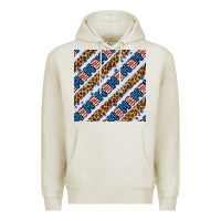 Oatmeal Heather american mama leopard seamless pattern Premium Hoodie - BundleAndBundleShop