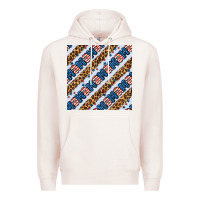 Pale Pink american mama leopard seamless pattern Premium Hoodie - BundleAndBundleShop