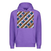 Purple american mama leopard seamless pattern Premium Hoodie - BundleAndBundleShop