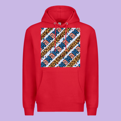 American Mama Leopard Seamless Pattern Premium Hoodie Designed By Bundleandbundleshop