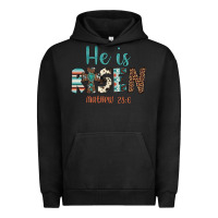 Pigment Black he is risen Urban Hoodie - Artiststas