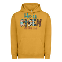 Pigment Peanut Butter he is risen Urban Hoodie - Artiststas