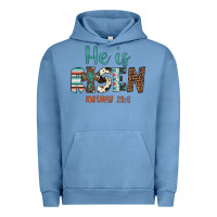 Pigment Pebble Blue he is risen Urban Hoodie - Artiststas