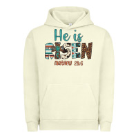 Pigment Pistachio he is risen Urban Hoodie - Artiststas