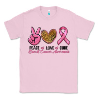 Bubblegum Pink peace love cure Classic Tee - RanaPortraitStore