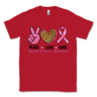 Red peace love cure Classic Tee - RanaPortraitStore