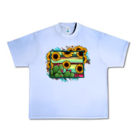 Wyoming Map Sunflower Cactus Serape Urban Heavy Tee | Teevron