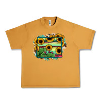 Peanut Butter wyoming map sunflower cactus serape Urban Heavy Tee - RanaPortraitStore