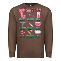 Chestnut god says i am Premium Sweatshirt - texasbilliewilder