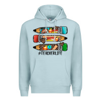 Blue Mist #teacherlife pencils Premium Hoodie - JahusDesignShop
