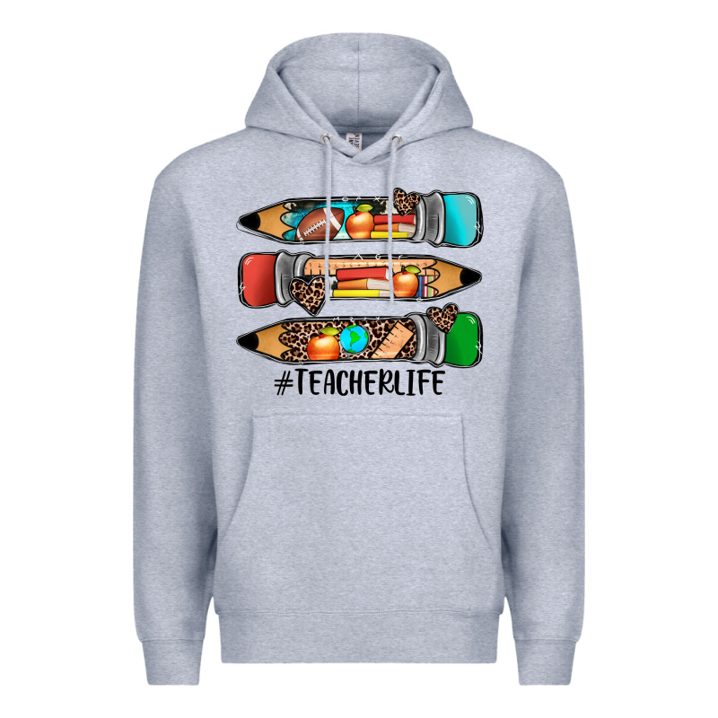 #teacherlife Pencils Premium Hoodie by JahusDesignShop | Teevron