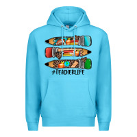 Ocean Blue #teacherlife pencils Premium Hoodie - JahusDesignShop