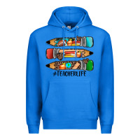 True Royal #teacherlife pencils Premium Hoodie - JahusDesignShop