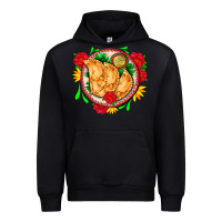 Black empanadas plate and roses Urban Hoodie - AdoDesignShop