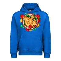 Cobalt empanadas plate and roses Urban Hoodie - AdoDesignShop