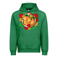 Emerald empanadas plate and roses Urban Hoodie - AdoDesignShop