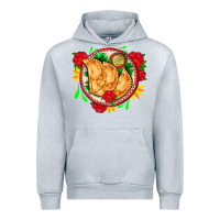 Heather Grey empanadas plate and roses Urban Hoodie - AdoDesignShop