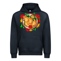 Navy empanadas plate and roses Urban Hoodie - AdoDesignShop