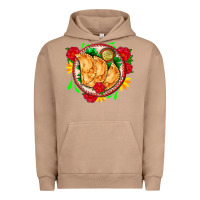 Pigment Burro empanadas plate and roses Urban Hoodie - AdoDesignShop