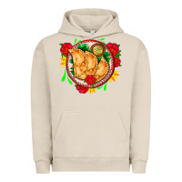 Pigment French Oak empanadas plate and roses Urban Hoodie - AdoDesignShop