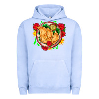 Pigment Grape Ice empanadas plate and roses Urban Hoodie - AdoDesignShop