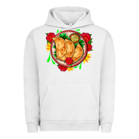 Pigment Lunar Rock empanadas plate and roses Urban Hoodie - AdoDesignShop