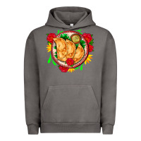Pigment Tornado empanadas plate and roses Urban Hoodie - AdoDesignShop