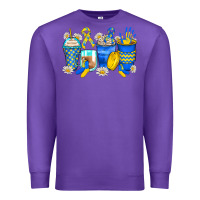 Purple down syndrome coffee cups Premium Sweatshirt - Zillion Design Studio