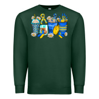 Sports Green down syndrome coffee cups Premium Sweatshirt - Zillion Design Studio