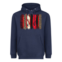 Navy baseball brushstroke Heavyweight Hoodie - Zillion Design Studio